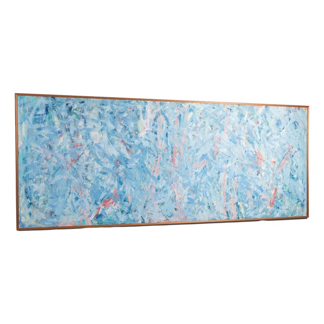 Large Abstract Composition, 1980s, Oil on Canvas For Sale