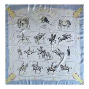 Hermès Silk Scarf “Cadre Noir” 1960