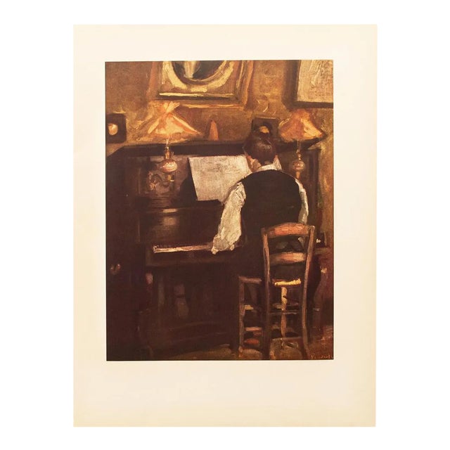 1954 After Raoul Dufy "M. Gaston Dufy at the Piano", First Edition Offset Lithograph For Sale