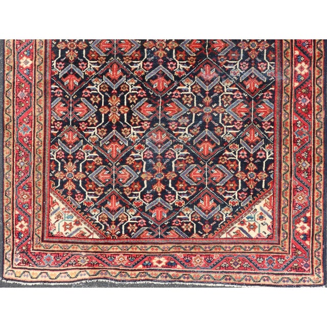 Textile Antique Persian Sultanabad Rug With Vibrant Floral Motifs 4'9 X 6'10 For Sale - Image 7 of 12