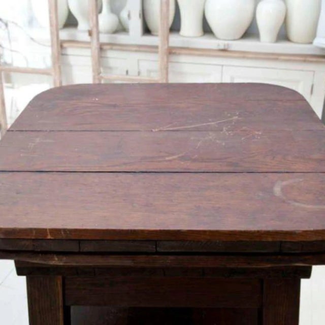 Late 19th Century Vintage Oak Sculptor Stand For Sale - Image 5 of 6