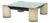 Modernist Graduated Glass Top and Concrete Coffee Table For Sale