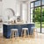Evoking images of sidewalk tables in the Cote d'Azur, counter stools like this will give your kitchen or patio the casual...
