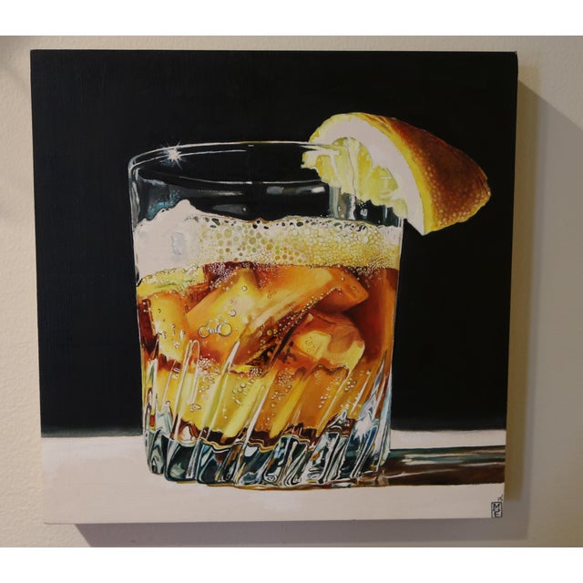 Contemporary Photo Realist "Cream"Oil Painting on Wood Panel-Signed For Sale In West Palm - Image 6 of 8