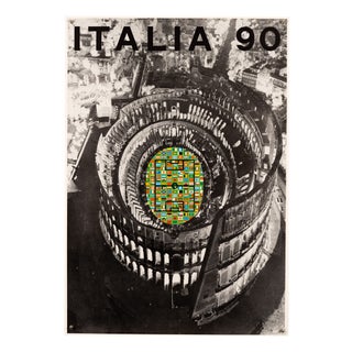 FIFA World Cup Italia Poster by Alberto Burri, 1990 For Sale