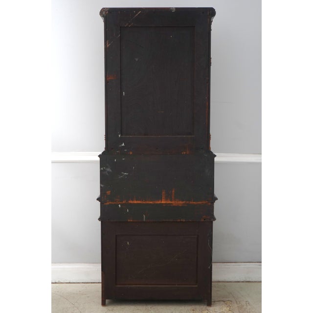 Stunning American Eastlake Victorian Walnut Secretary Desk For Sale - Image 17 of 18
