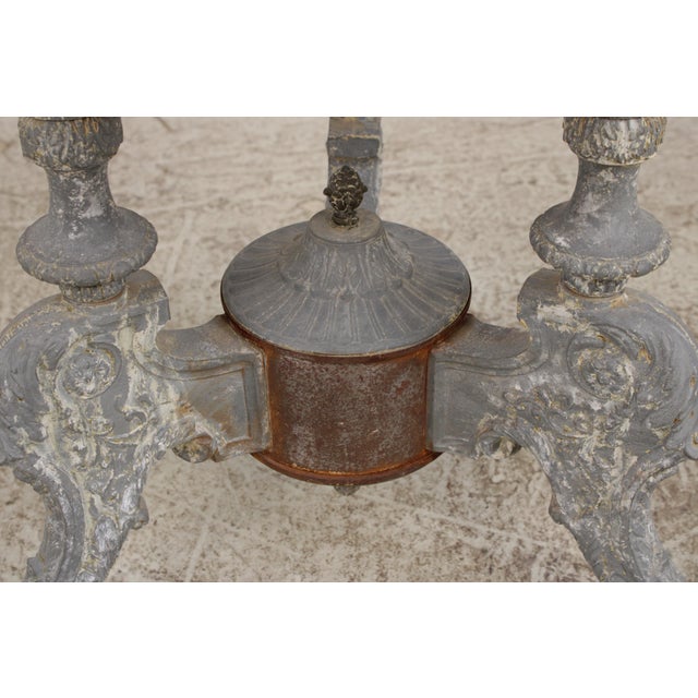 Stunning Vintage Pietra Dura Round Marble Lamp Table For Sale - Image 12 of 15