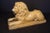 Stone Large English Recumbent Lion of Glazed Stoneware For Sale - Image 7 of 10