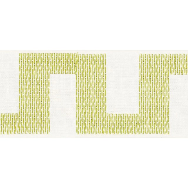 Contemporary Schumacher Matrix Tape Trim in Leaf For Sale - Image 3 of 3