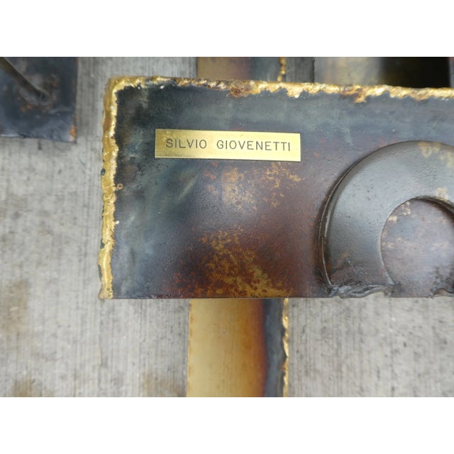 Brutalist Large Mid-Century Silvio Giovenetti Brutalist Cityscape Wall Art For Sale - Image 3 of 13