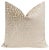 Pair of beautiful 22" Labyrinth Cut Velvet pillows in Champagne. Meticulously handcrafted with serged interior seams,...