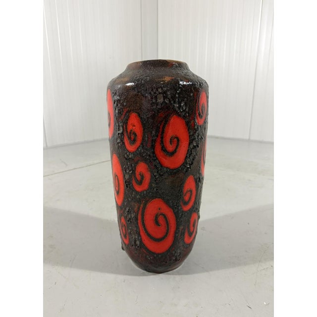 Vintage West German Floor Vase in Fat Lava from Scheurich, 1960s For Sale - Image 11 of 12
