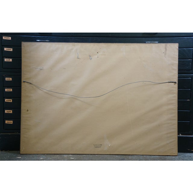 Antique Ernest C Rost Old Elm Road Country Landscape Etching 36" For Sale - Image 10 of 13