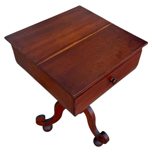 Early 19th Century 19th Century American Empire Side Table For Sale - Image 5 of 14