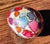 An exquisite mid-century decorative hand-painted egg that stands out with itsmulti-colored design. Blue, purple, teal,...