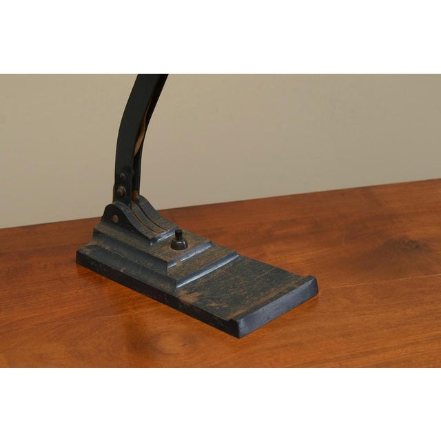 Patinated Desk Lamp from Erpe, 1920s For Sale - Image 3 of 13