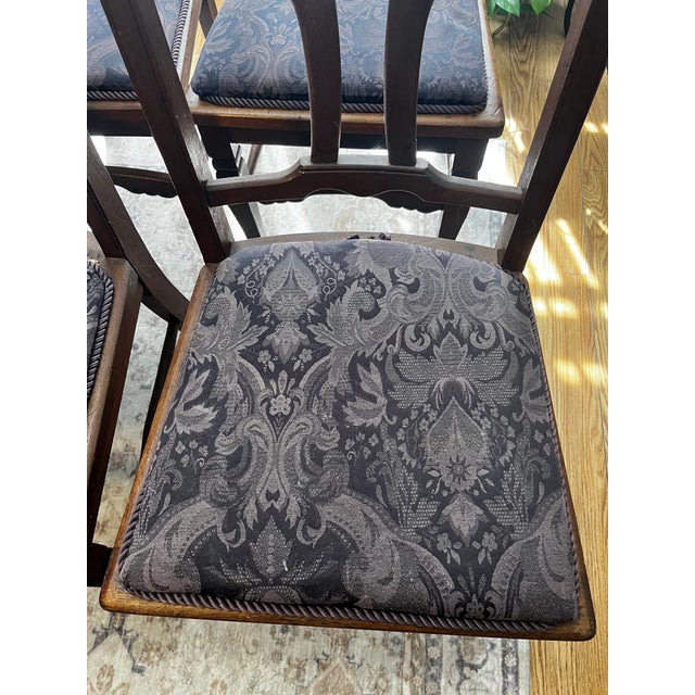Set of 8 Late 19th Century Eastlake Walnut Dining Chairs For Sale - Image 10 of 10