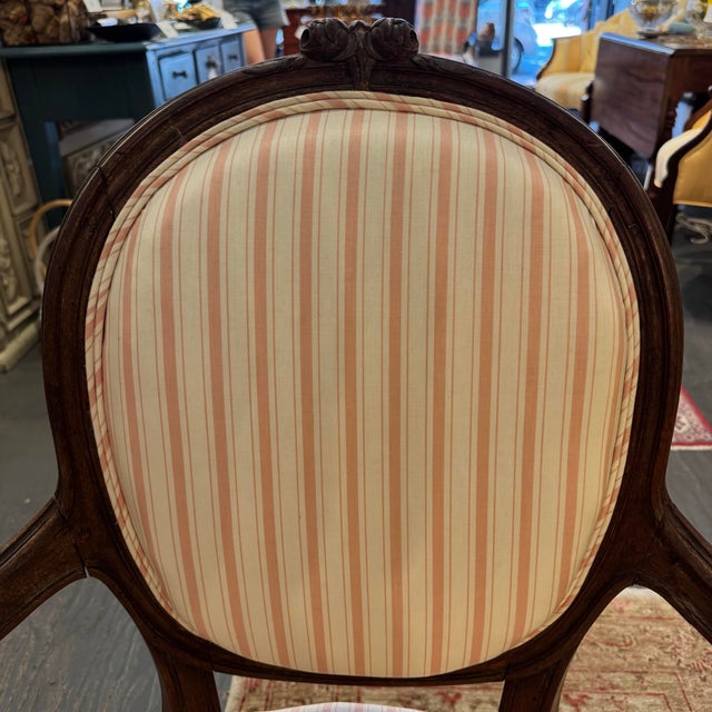 Late 18th Century Antique French Louis XVI Style Walnut Chairs For Sale - Image 5 of 10