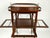 French Neoclassical Mahogany Bar Cart with Glass Tray, 1930s For Sale - Image 6 of 8