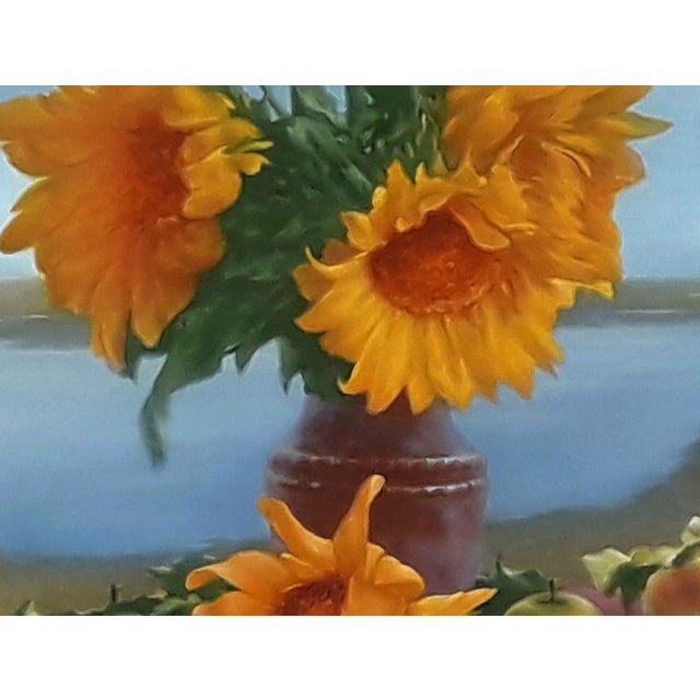 *** ABOUT THIS PAINTING *** * TITLE: ""Bouquet of sunflowers"" * ARTISTS: Vasily Korkishko * SIZE: 52x73 cm/'20.47x28.74...