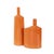 Orange Orange Valencia Askewed Short Bottle Vase For Sale - Image 8 of 11