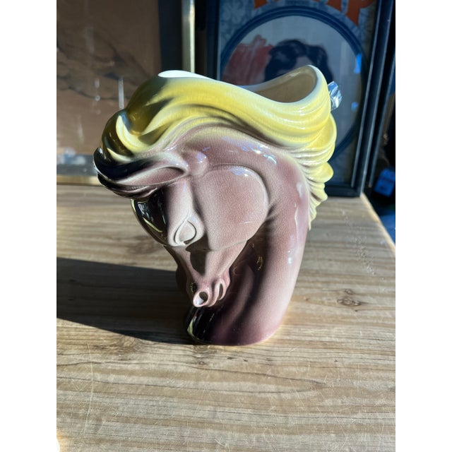 1970s 1970s Mid-Century Modern Ceramic Horse Catchall For Sale - Image 5 of 9