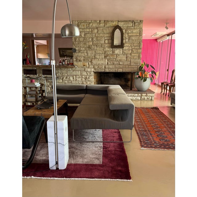 The « Lowseat » sectional modular sofa by Patricia Urquiola for Moroso, Italy circa 2000. In four parts; featuring tubular...