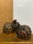 Wood Pair of Antique Japanese Hand Crafted Quail Figures For Sale - Image 7 of 7