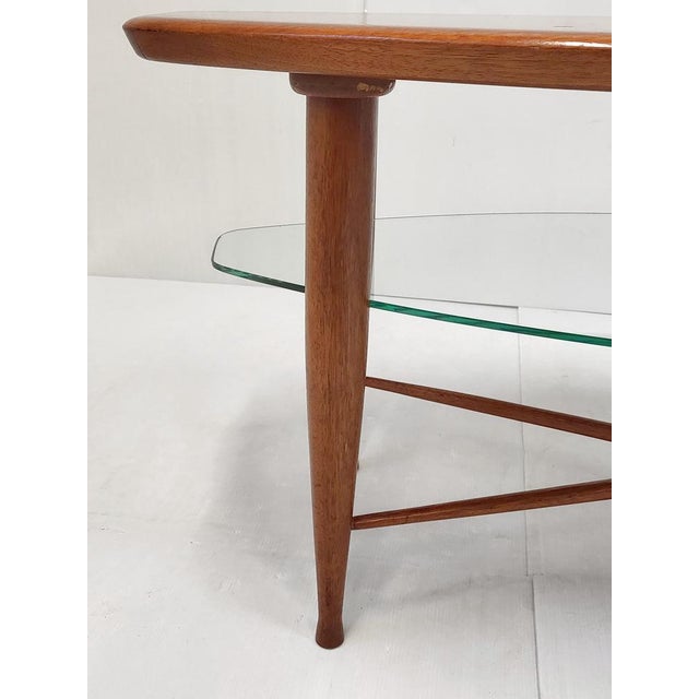 Brown Coffee Table in Teak & Glass, Denmark, 1960s For Sale - Image 8 of 13