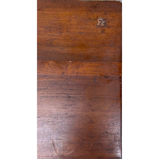 Wood Antique American Farmhouse Table For Sale - Image 7 of 7