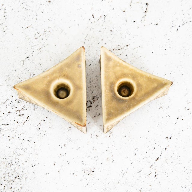 Mid Century Modern Candlestick Holders Set 2 Quistgaard Relief Kronjyden Danish For Sale - Image 10 of 12