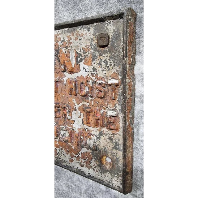 Antique Harber Wall Decoration Sign in Cast Iron, 1890s For Sale - Image 11 of 13