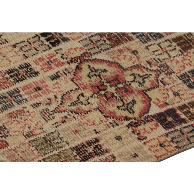 Vintage Turkish Runner Rug, Multi-Color Geometric Patchwork Pattern – Rug & Kilim For Sale In New York - Image 6 of 8