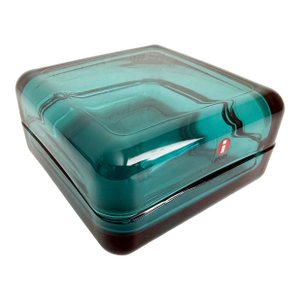 Iittala Vitriini Large Blue Glass Box, Discontinued