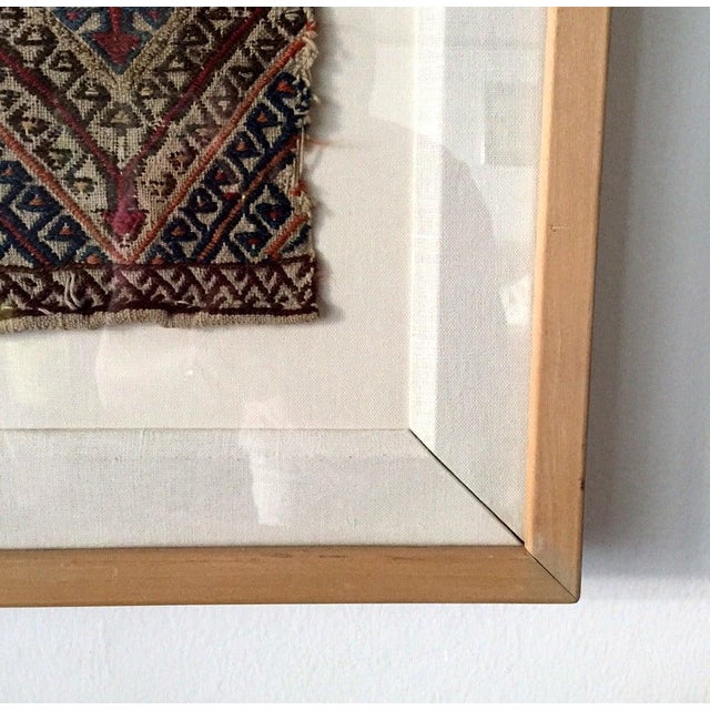 Framed Antique Woven Anatolian Woven Textile For Sale - Image 13 of 13