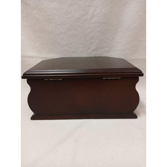 Rare the Bombay Company Octaganal Wood Jewelry Box Removeable Tray Nostalgia VNT For Sale - Image 12 of 17