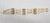 Vintage 1950s Signed Napier 3-Strand Goldtone & Clear Beaded Bracelet For Sale - Image 10 of 10