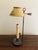 Mid 20th Centur French Provincial Louis XVI Brass Bouillotte Lamp With Yellow Tole Shade For Sale - Image 10 of 11