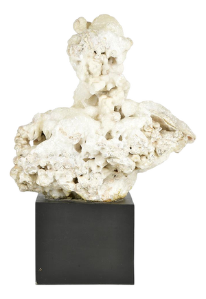 Calcite Concretion on Wooden Base