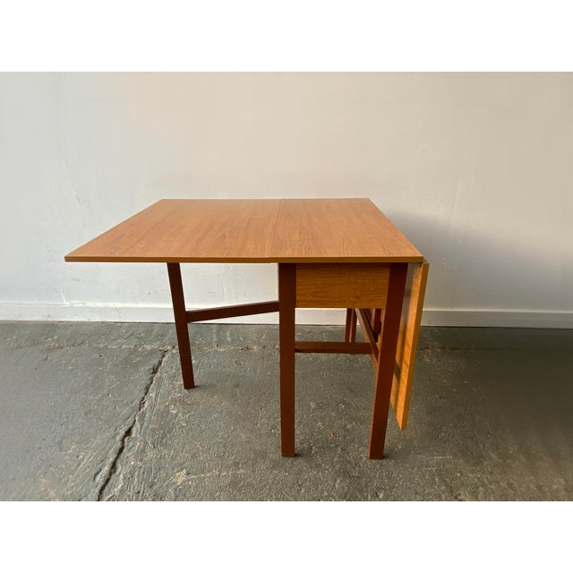 Large Mid-Century Drop Leaf Table, 1960s For Sale - Image 6 of 6