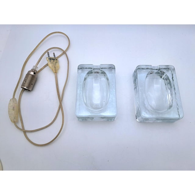 Vintage Glass Table Lamp by Fidenza Vetraria, 1970s For Sale - Image 4 of 12