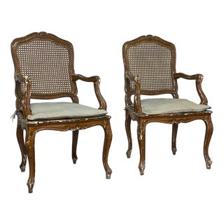 18th Century Louis XV Armchairs, Set of 2 For Sale