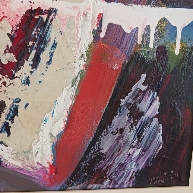 Charlotte May Campbell Powerful Mixed Media Painting About September 11 2001 For Sale - Image 4 of 8