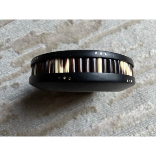 Porcupine Quill & Ebony Trinket Dish For Sale - Image 4 of 7