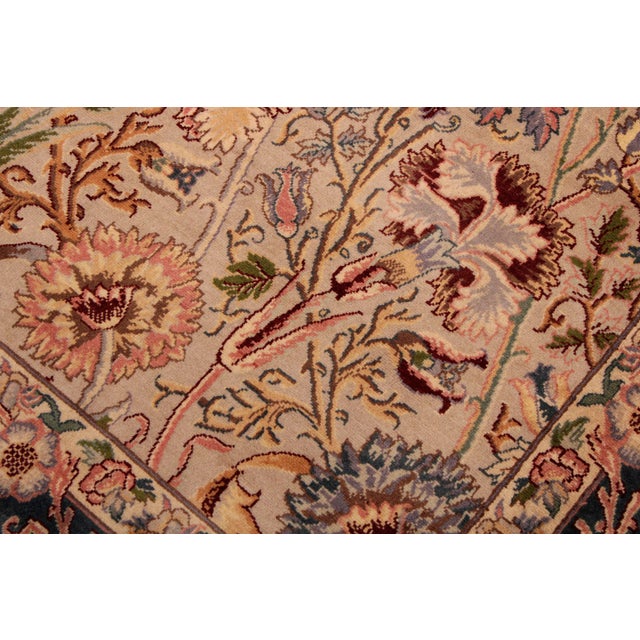 Shabby Chic Shabby Chic Irfan Pak-Persian Gray/Teal Green Wool Rug - 9'0'' X 12'2'' For Sale - Image 3 of 9