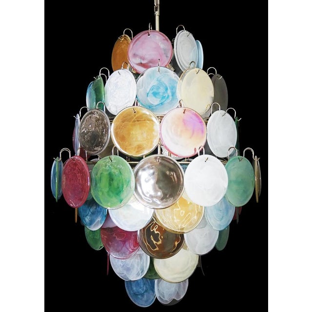1990s Vintage Italian Murano Chandeliers, 2000s, Set of 2 For Sale - Image 5 of 18