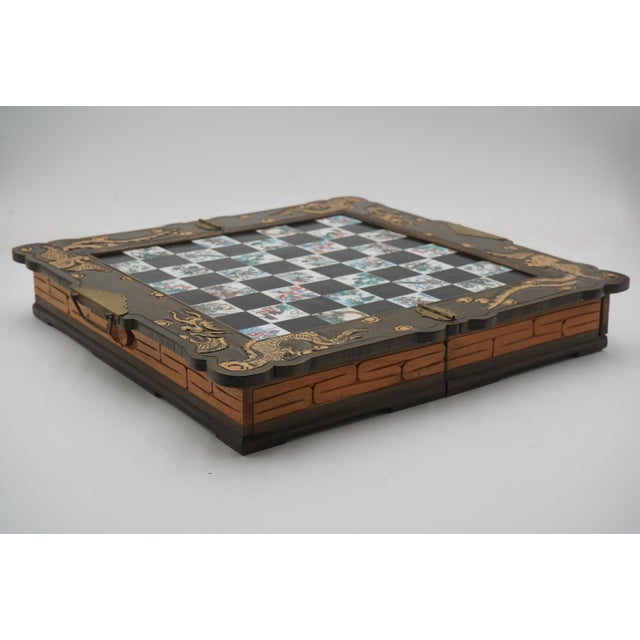Age: Approx: 100 Years Old Details: Folds In Half Quality Construction Carved & Detailed Marble Insert Top Drawer On Each...