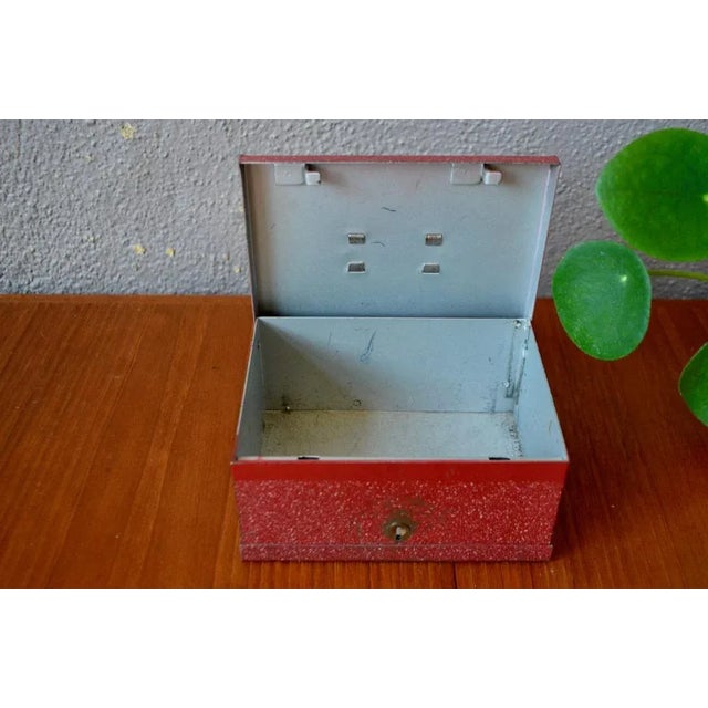 Industrial Art Deco Metal Jewelry Box, 1930s For Sale - Image 3 of 9