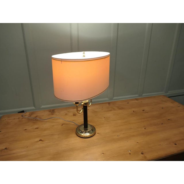 Metal Large Hollywood Regency Twin Table Lamp, 1970 For Sale - Image 7 of 8