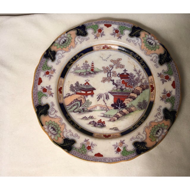 Antique Chinese Polychrome Plate For Sale In Atlanta - Image 6 of 6